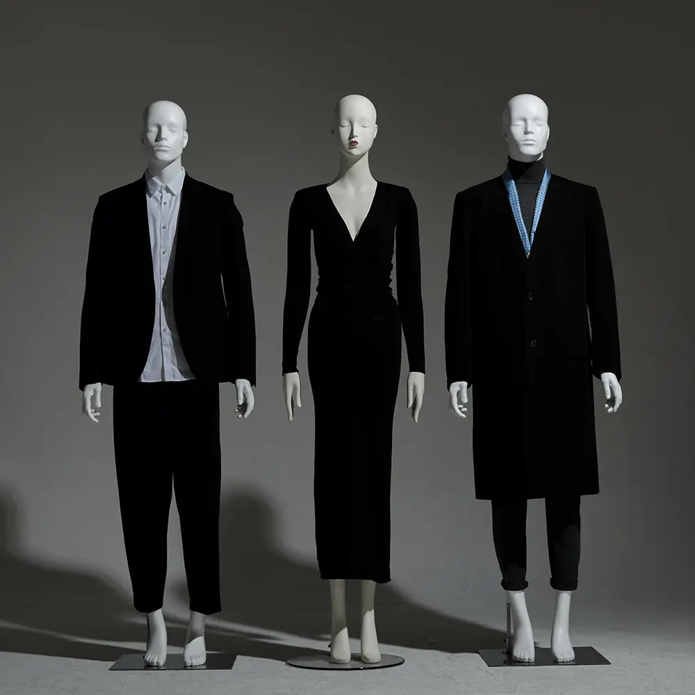 Richenmannequin-Elegant Standing Female and Male Mannequin Set (2)