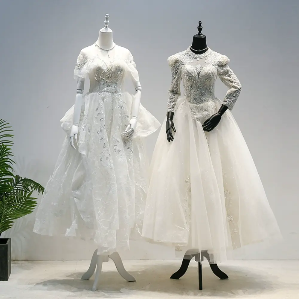 Bridal gown mannequin for wedding dress display and sale at bridal showers in wedding shop- Richenmannequin mannequin supplier (35) Bridal gown mannequin for wedding dress display and sale at bridal showers in wedding shop- Richenmannequin mannequin supplier (8)